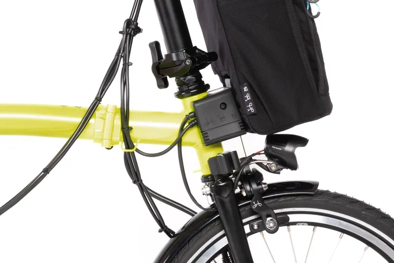 Brompton Electric C Line Urban Folding Bike 2024 in Yuzu Lime-6